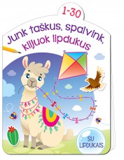 Junk taškus, spalvink, klijuok lipdukus 1