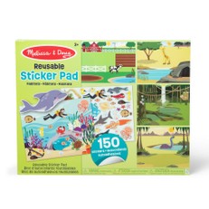 MELISSA & DOUG Daugkartinio naudojimo lipdukų knygelė „Gyvūnai ir jų namai“