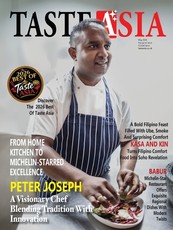 Taste Asia Magazine Interview with Michelin-starred Chef Peter Joseph