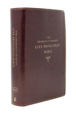 Kjv, Charles F. Stanley Life Principles Bible, 2nd Edition, Leathersoft, Burgundy, Indexed, Comfort Print