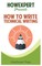 How To Write Technical Writing