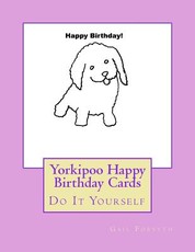 Yorkipoo Happy Birthday Cards
