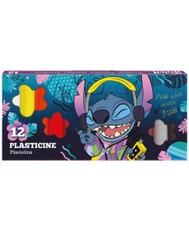 Plastilinas DISNEY „Stitch Blue“, apvalus, 12 spalvų