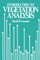 An Introduction to Vegetation Analysis