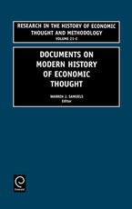 Documents on Modern History of Economic Thought