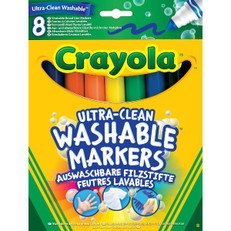 Lengvai nusiplaunantys flomasteriai Crayola, 8 sp.