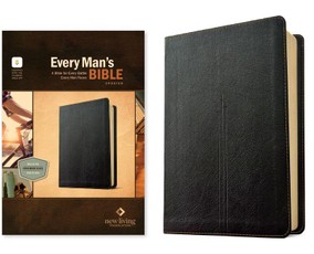 NLT Every Man's Bible, Filament Enabled (Leatherlike, Crossmark Black, Red Letter)