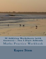 30 Addition Worksheets (with Answers) - Two 5 Digit Addends