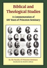 Biblical and Theological Studies