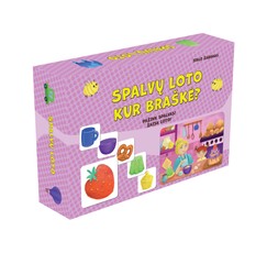 Žaidimas „Spalvų loto. Kur braškė?“