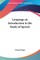 Language an Introduction to the Study of Speech