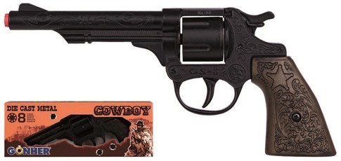 GONHER metalinis kovbojaus pistoletas 80/6