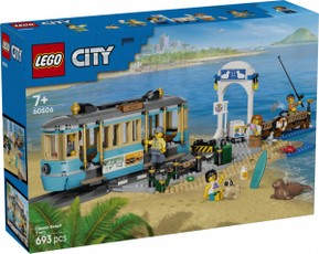 Plus-Plus Classic City 60506 — paplūdimio tramvajus (kaladėlės)