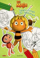 Bitė Maja. Spalvinimas su lipdukais