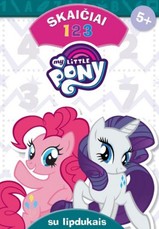 MLP. Skaičiai 123 su lipdukais. Vaikams nuo 5 metų