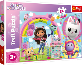 TREFL GABBY´S DOLLHOUSE Maxi dėlionė „Ratai“, 24 det.