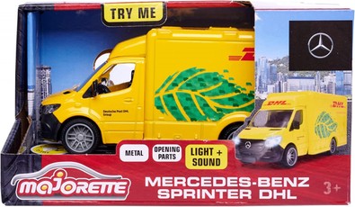 Majorette žaislinis automobilis Mercedes‑Benz (DHL), 12,5 cm (G.S.)