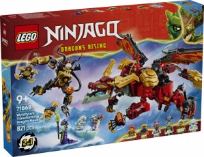 LEGO NINJAGO 71868 Wyldfyres — transformuojamas drakono mechas (konstruktorius, statybiniai blokai)