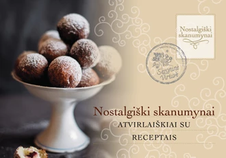 12 atvirlaiškių su receptais komplektas „Nostalgiški skanumynai“