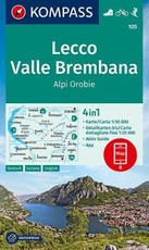 KOMPASS Wanderkarte Lecco, Valle Brembana, Alpi Orobie 1:50 000