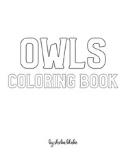 Owls with Scissor Skills Coloring Book for Children - Create Your Own Doodle Cover (8x10 Softcover Personalized Coloring Book / Activity Book)