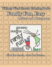 Whimsy Word Search, Family Fun, Easy, Letters and Pictograms