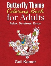 Butterfly Theme Coloring Book for Adults