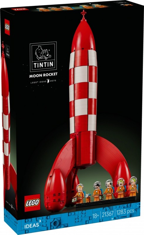 LEGO Ideas 21367 Tintino, Mėnulio raketa + NEMOKAMAS ATVEŽIMAS!