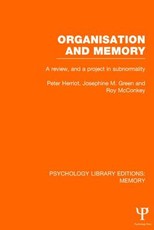 Organisation and Memory (Ple: Memory)