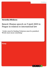 Minkova, V: Barack Obamas speech on 5 April 2009 in Prague i