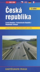 Česká republika (Čekija). Kelių žemėlapis, 1 : 500 000