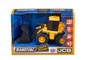 Mažas JCB krautuvas su šviesomis ir garsais, 15cm