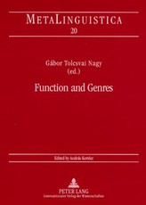 Function and Genres; Studies on the Linguistic Features of Discourse Types
