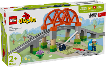 LEGO DUPLO Train Bridge and Tracks Expansion Set