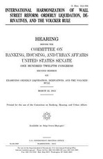 International harmonization of Wall Street reform