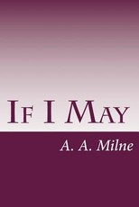 If I May