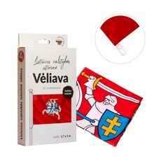 Lietuvos istorinė vėliava 100 x 170 cm rišama prie stiebo (Itin aukštos kokybės, su karabinais)