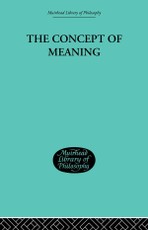 The Concept of Meaning