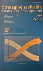 Strateginė savivalda. 2004 Nr.1