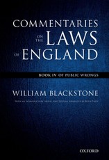The Oxford Edition of Blackstone's: Commentaries on the Laws of England