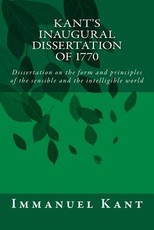 Kant's Inaugural Dissertation of 1770