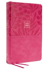Kjv, Personal Size Large Print Single-Column Reference Bible, Leathersoft, Pink, Red Letter, Comfort Print