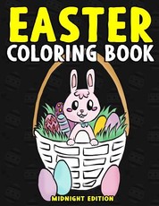 Easter Coloring Book Midnight Edition