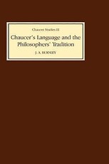 Chaucer's Language and the Philosophers Tradition