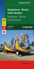 Bangladesch - Bhutan - Indien Nordost, Straßenkarte 1:1.000.000, freytag & berndt