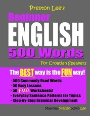 Preston Lee's Beginner English 500 Words For Croatian Speakers