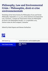 Philosophy, Law and Environmental Crisis / Philosophie, droit et crise environnementale