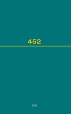 Recueil Des Cours, Collected Courses, Tome 452