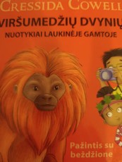 Viršumedžių dvynių nuotykiai laukinėje gamtoje. Pažintis su beždžione