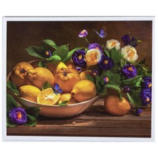 Tapyba pagal skaičius „Natiurmortas“, su akriliniais dažais, 40x50 cm